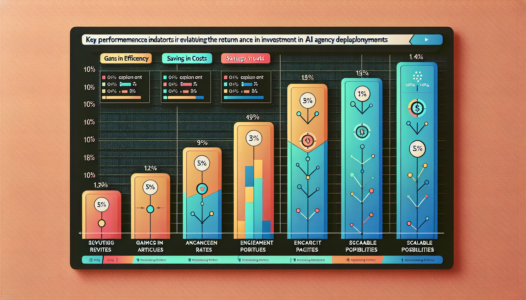 A chart illustrating key metrics for measuring ROI of agentic AI.