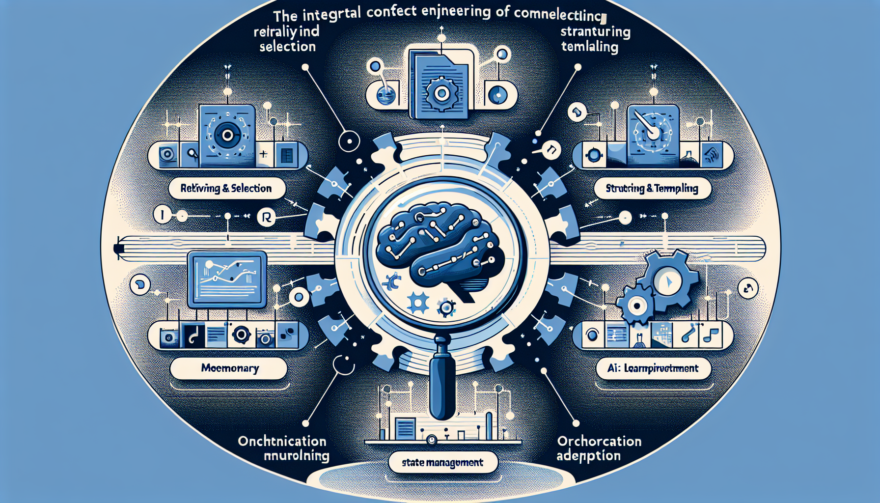 An infographic that visually summarizes the four key pillars of context engineering.